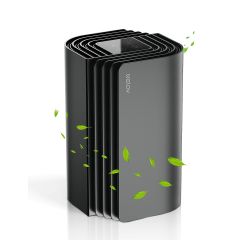 AiDot WELOV P100 Mini Portable HEPA Air Purifiers Up to 300 Sq Ft with Aromatherapy for Better Sleep-Gray-P100 MINI