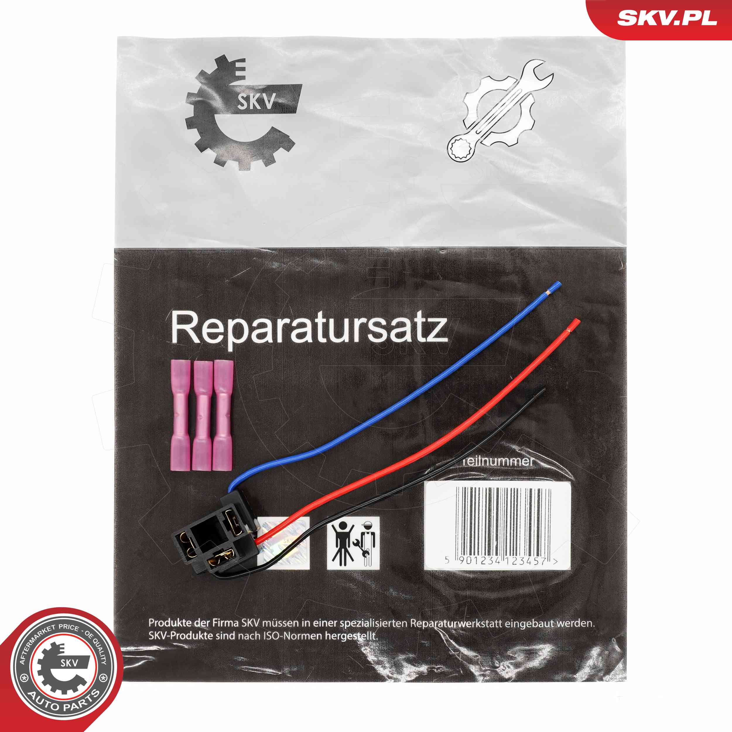 Cable Repair Set, high-beam headlamp bulb ESEN SKV 53SKV241