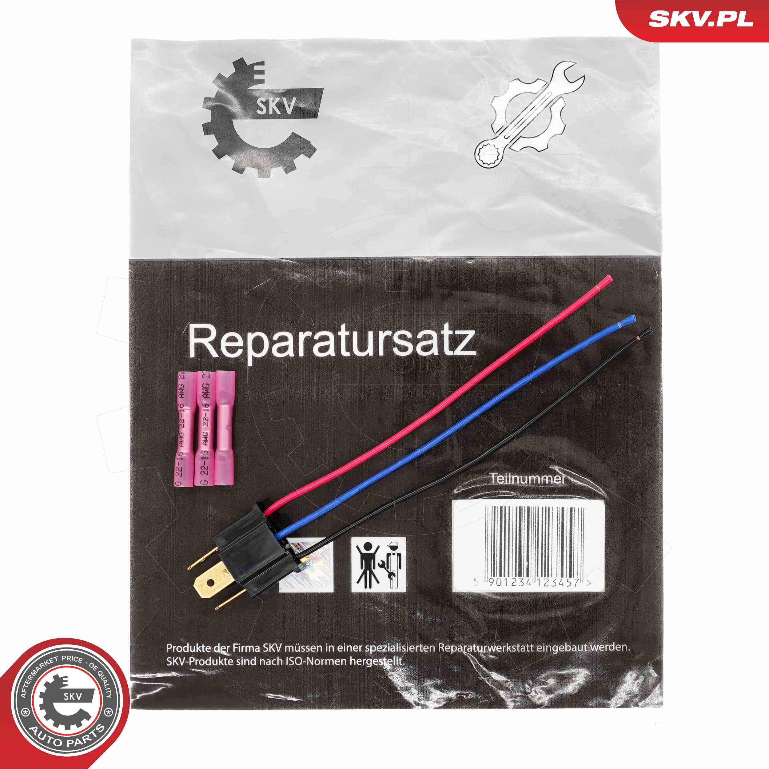 Cable Repair Set, high-beam headlamp bulb ESEN SKV 53SKV242