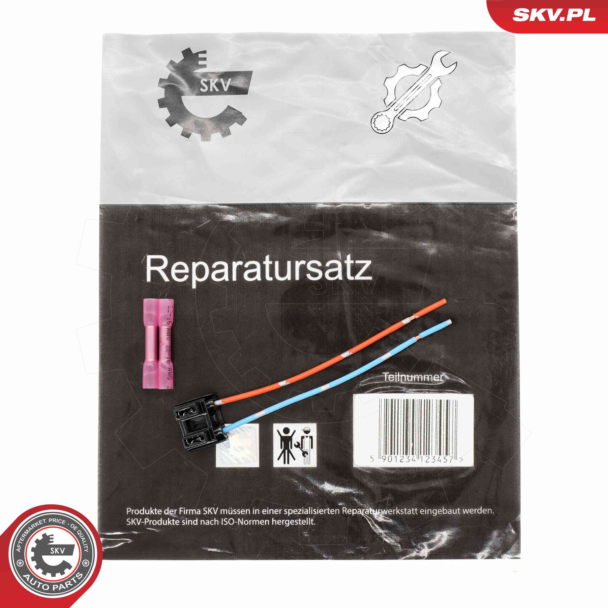 Cable Repair Set, high-beam headlamp bulb ESEN SKV 53SKV243