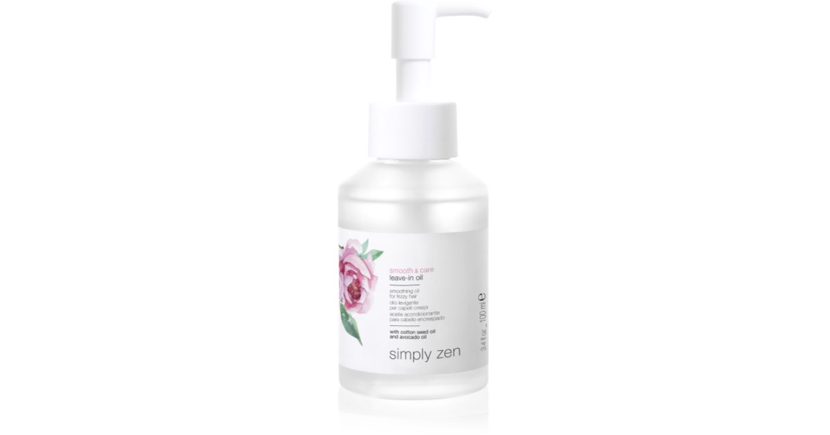 Simply Zen Ulei de netezire fără clătire împotriva părului încrețit 100 ml