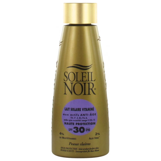 Soleil Noir Leche Vitaminada de Alta Protección FPS 30 N°72 150 ml