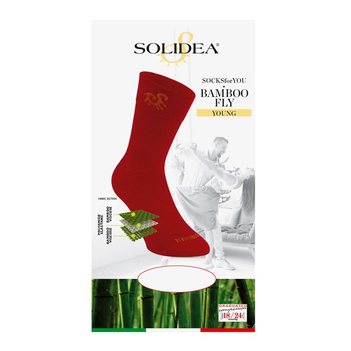 Solidea Socks For You Bamboo Fly Young Compression 18 24mmHg Grå 5XXL