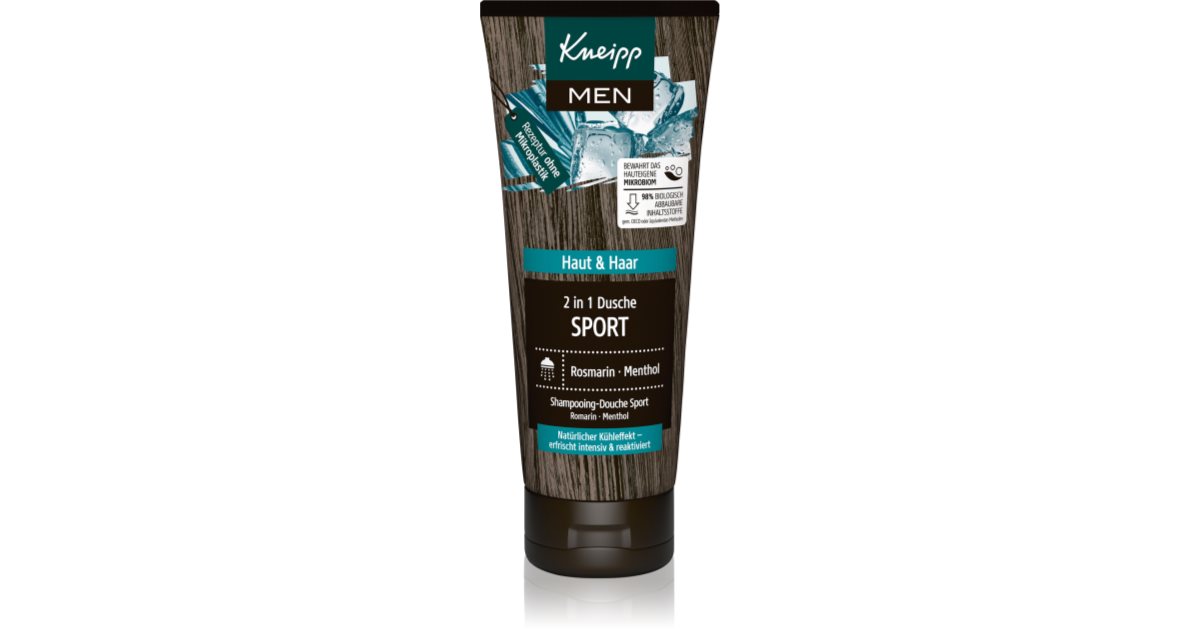 Kneipp Sport shampoo and shower gel 2 in 1 for men 200 ml