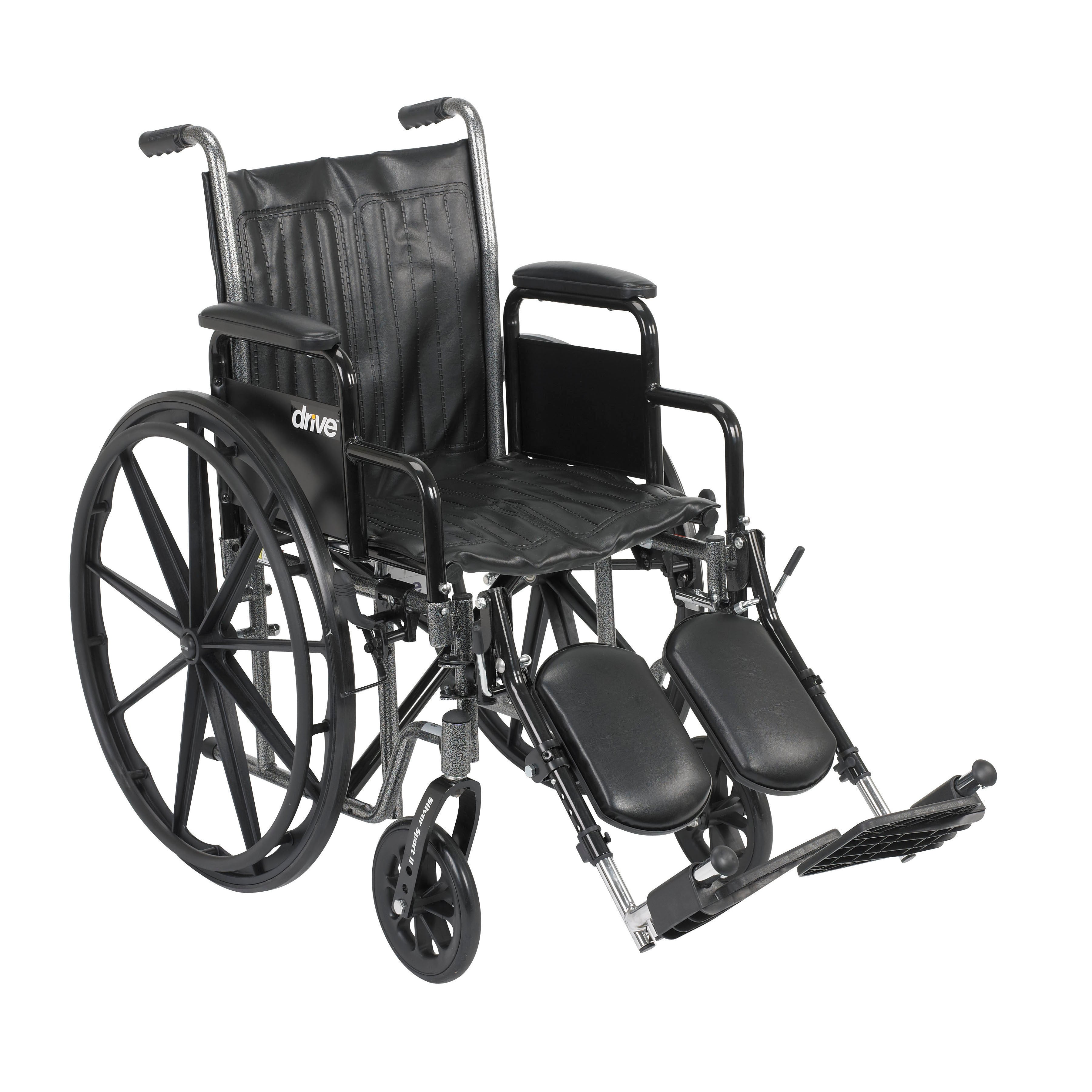Silver Sport 2 Wheelchair, 18", Desk Arms, Elevating Legs