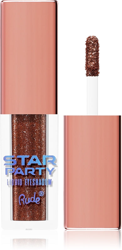 Rude Cosmetics Star Party Flüssiger Glitzer-Lidschatten, Farbe nach dem Leuchten, 3,5 g
