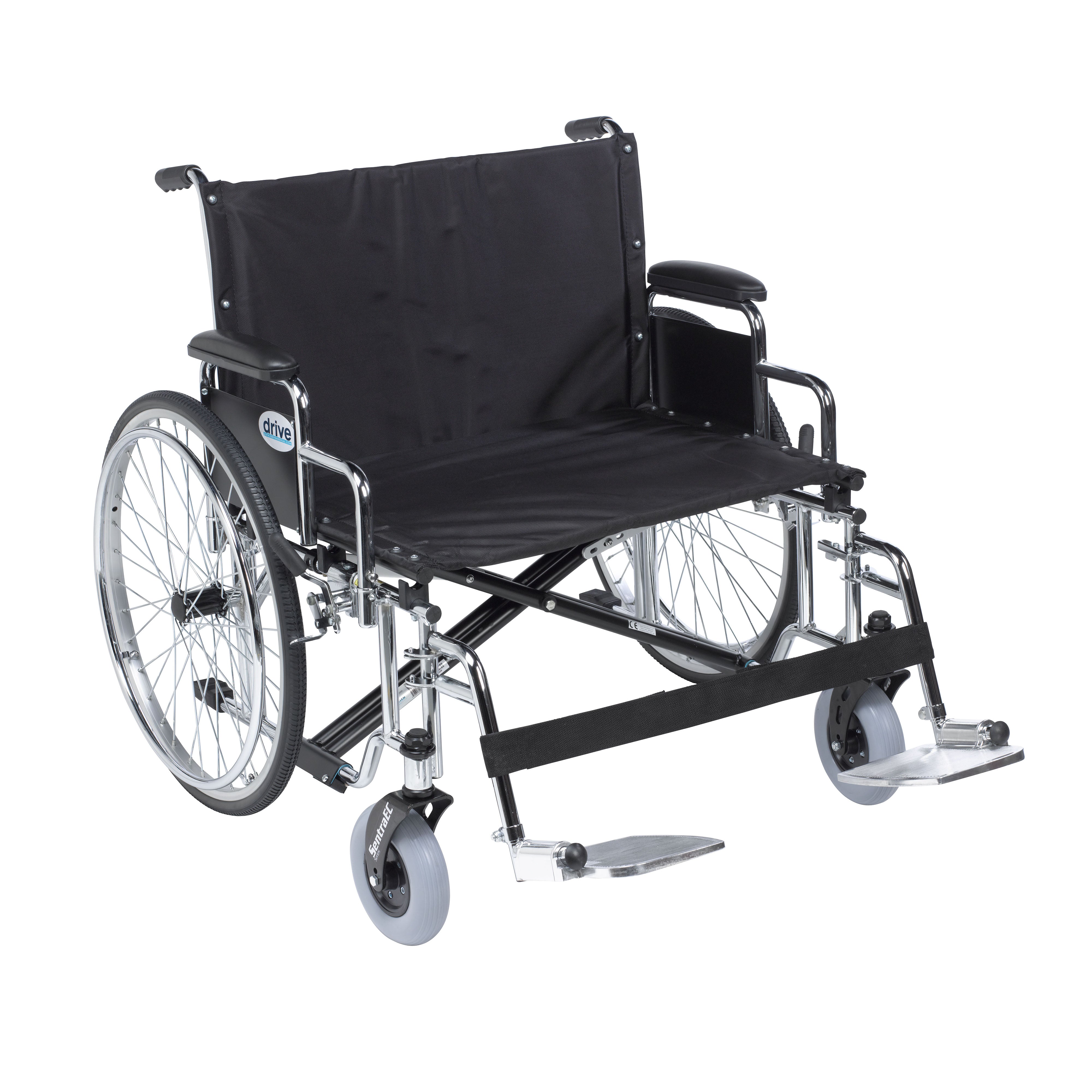 Sentra EC Heavy Duty XX Wheelchair, 26", Desk Arms, Swing-away Legs