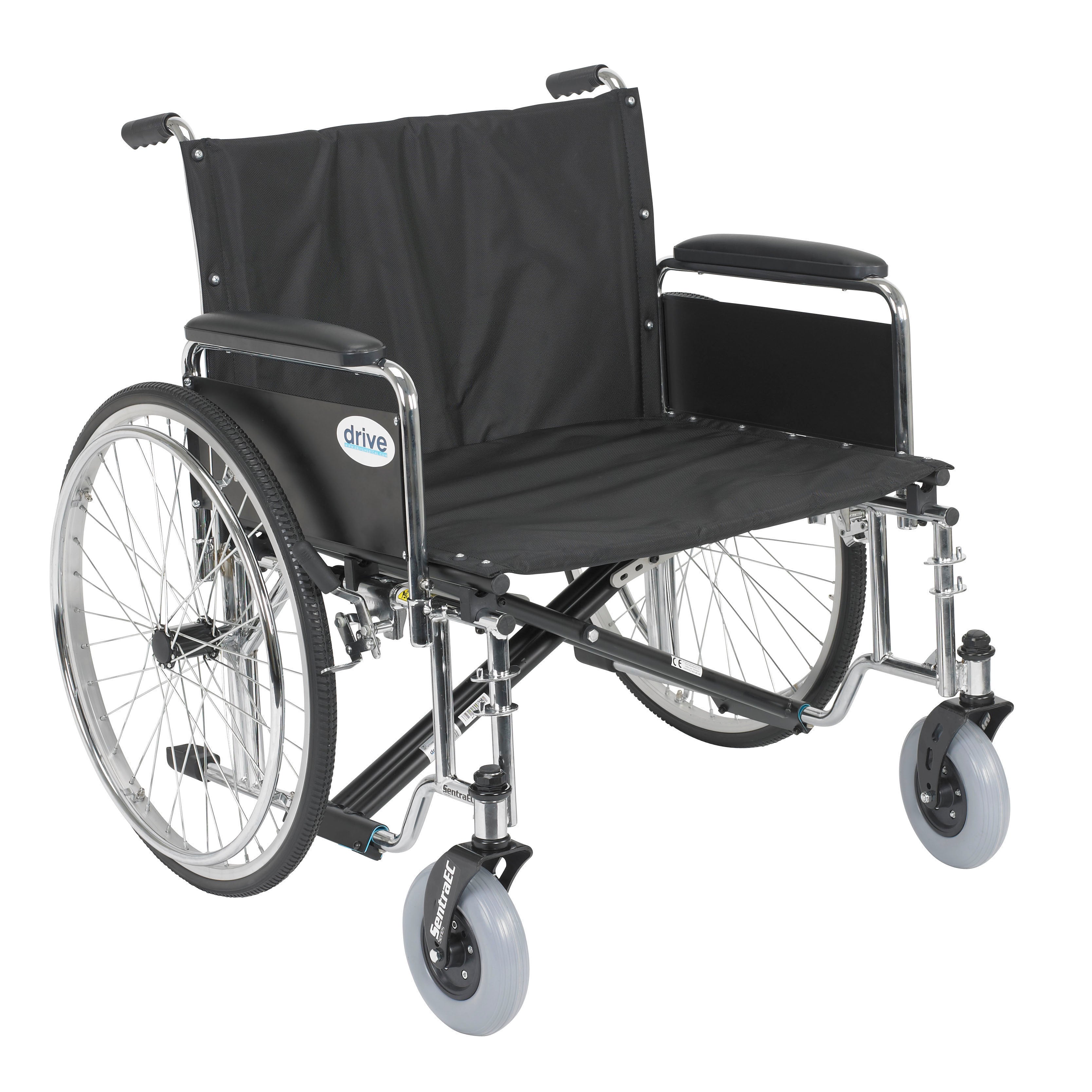 Sentra EC Heavy Duty XX Wheelchair, 26", Full Arms - no front riggings