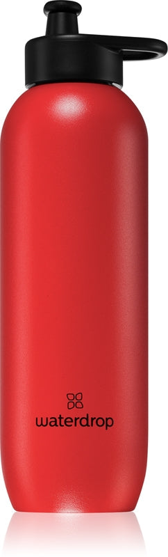 Waterdrop Bouteille d'eau ultralégère en acier inoxydable couleur Signal rouge 800 ml