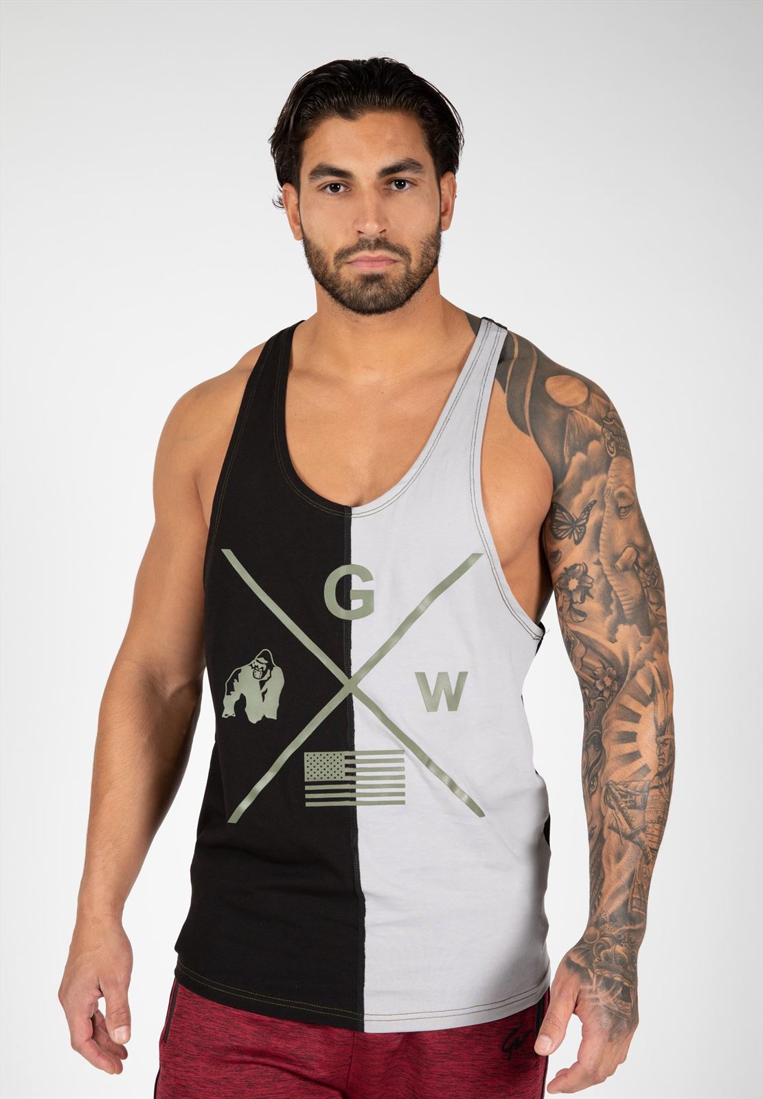 Sterling Stringer Tank Top - Black-Gray - S