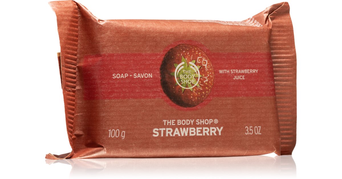 The Body Shop Feste Seife mit Erdbeeren naturale 100 g