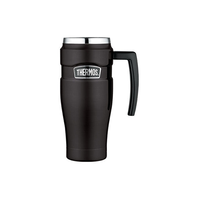 Thermos Style Waterproof thermohrnek con manico - nero opaco 470 ml