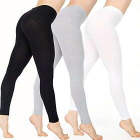 collants de mode pour femmes leggings pantalons pleine longueur week-end décontracté extensible uni contrôle du ventre bout à bout maigre rose rouge 2xl