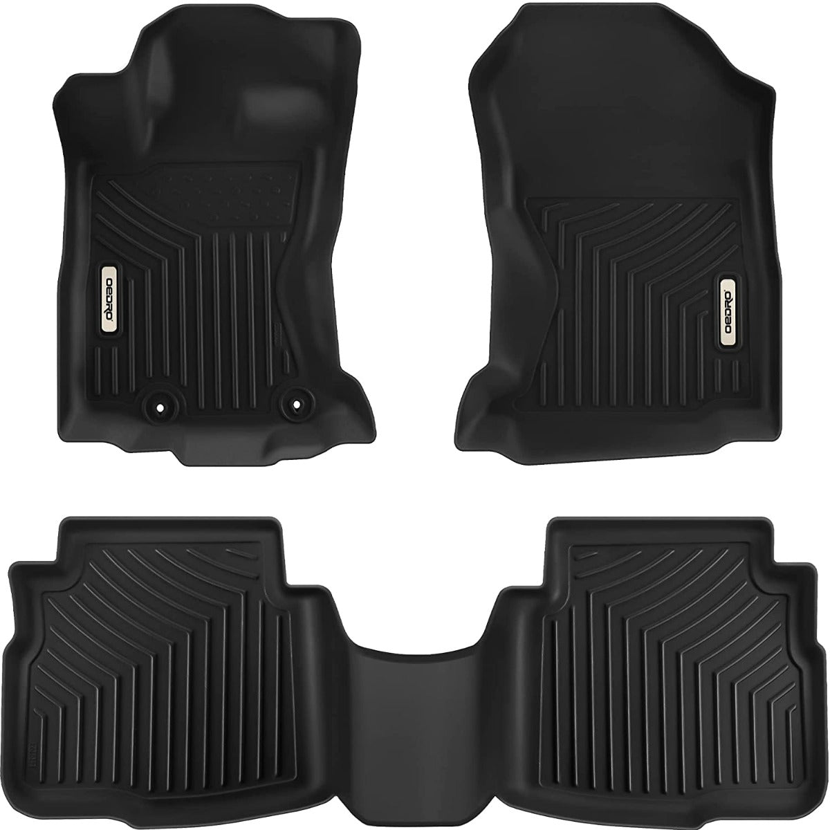 OEDRO® Floor Mats for 2020-2025 Subaru Legacy-Outback, Unique Black TPE All-Weather Guard Full Floor Liners Set