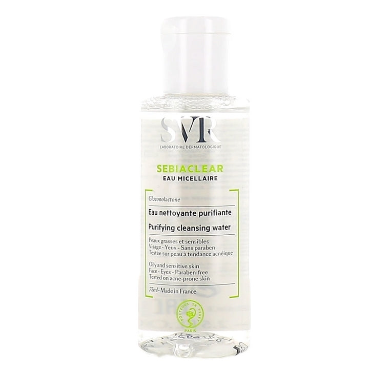 SVR SEBIACLEAR EAU MICELLAIRE - Cleansing Cleanser, Purifying 75ml