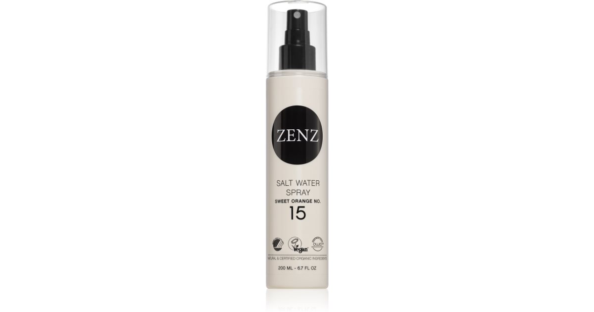 ZENZ Organic Sweet Orange No. 15 Hair Salt Spray for Hår 200 ml