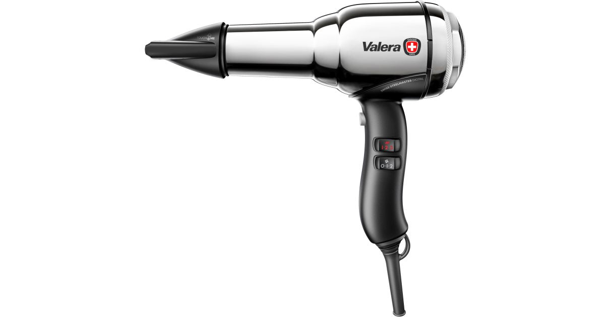 Valera Swiss Steel-Master Digital Chrome hair dryer
