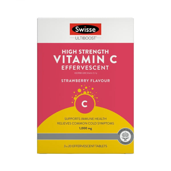 Swisse - Ultiboost High Strength Vitamin C 1000mg Effervescent - 60 Tablets