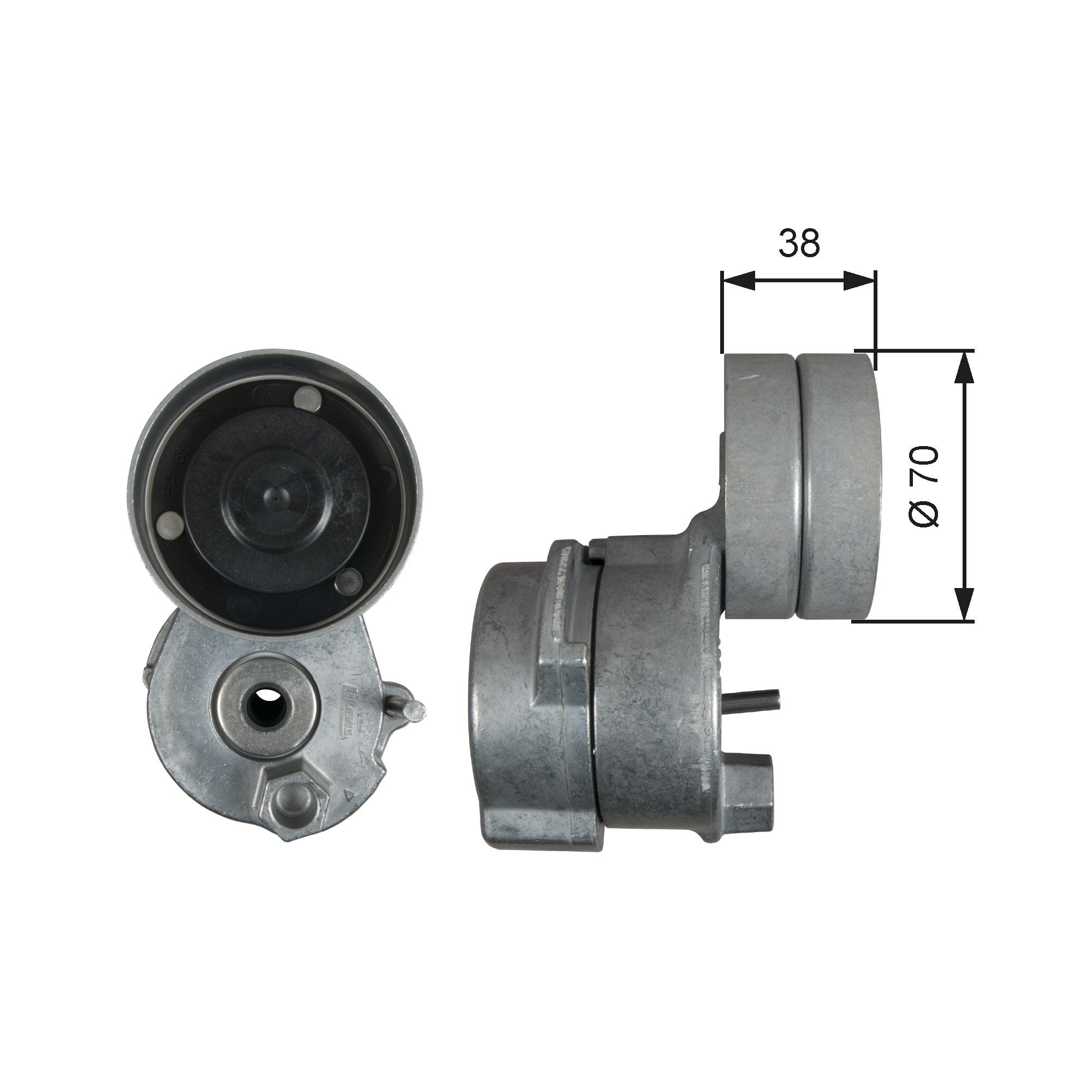 Belt Tensioner, v-ribbed belt GATES T38680