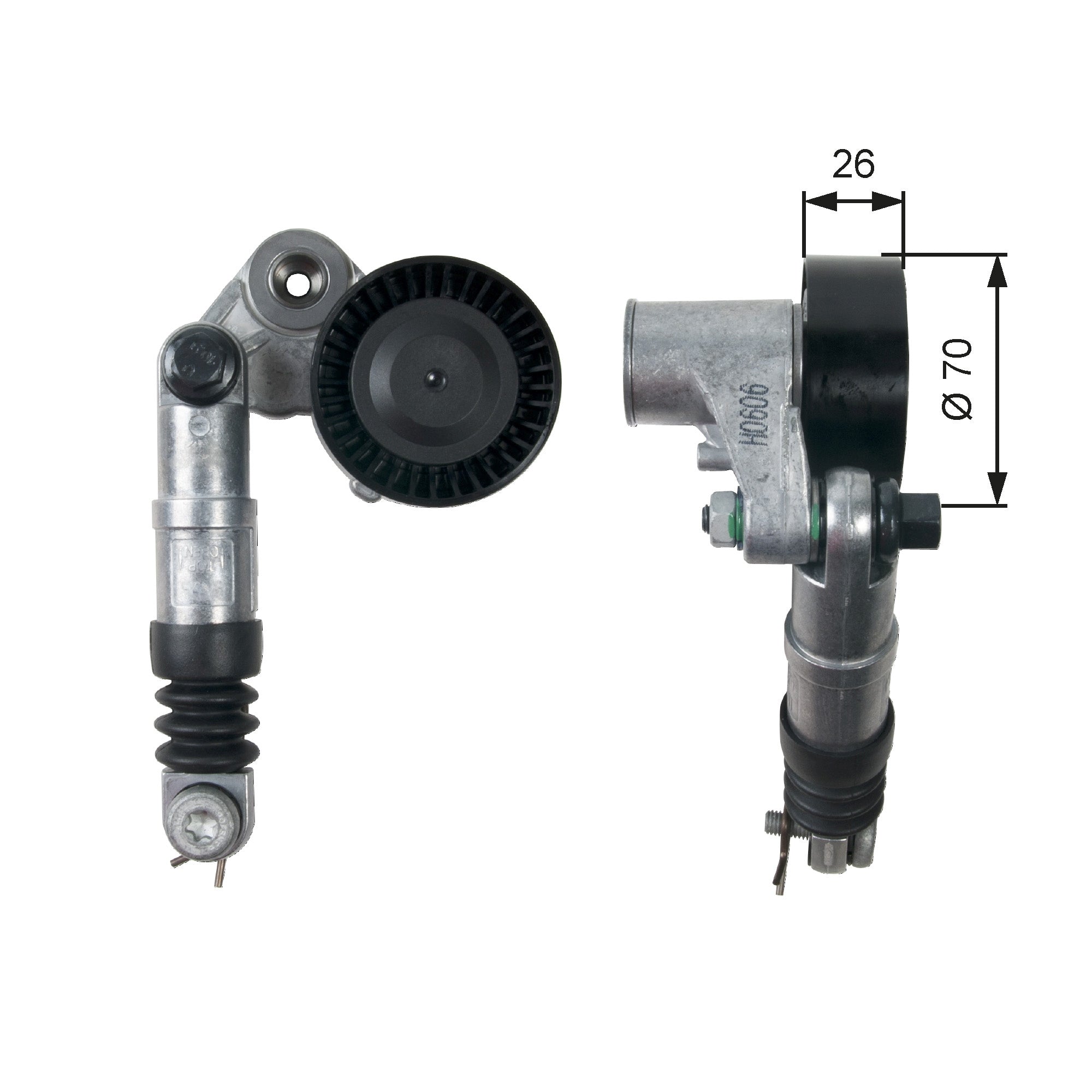 Belt Tensioner, v-ribbed belt GATES T39216