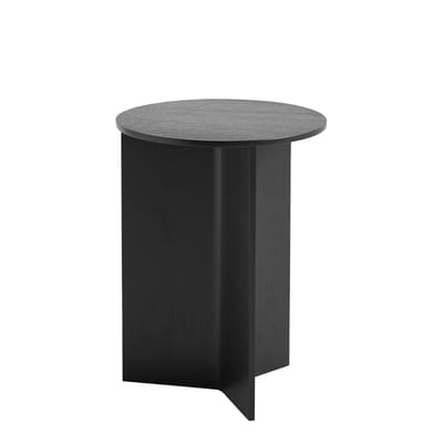 Hay - Table d'appoint Slit - Noir - Placage de chêne - Designer Hay Studio