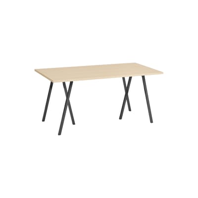 Hay - Table rectangulaire Loop - Bois naturel - Placage de chêne - Designer Leif Jorgensen