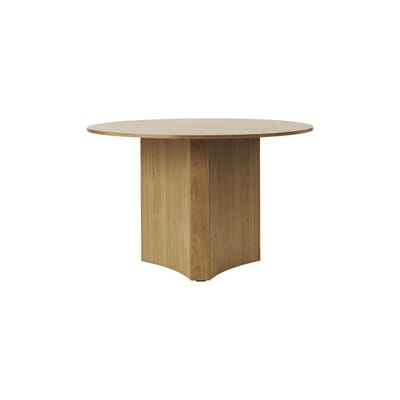 Normann Copenhagen - Table ronde Bue - Bois naturel - Placage de chêne - Designer Simon Legald