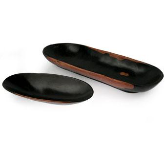 Tanzanian Oval Wood Bowls - L