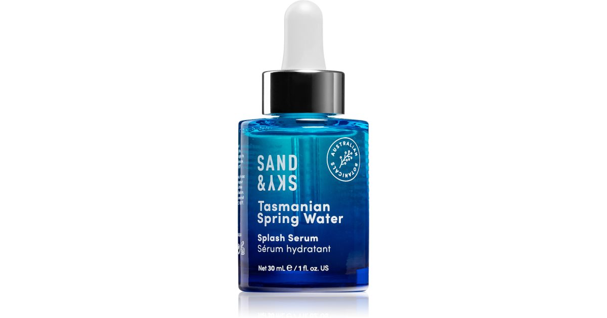Sand & Sky Tasmanian Spring Water Splash Intens Hydrating Face Serum 30ml