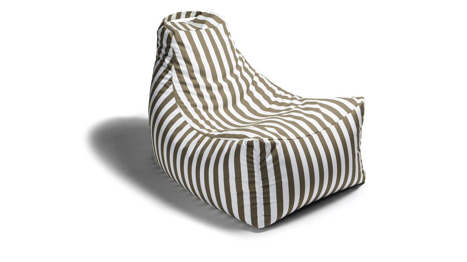 Jaxx Juniper Outdoor Bean Bag Patio Chair Taupe Stripes