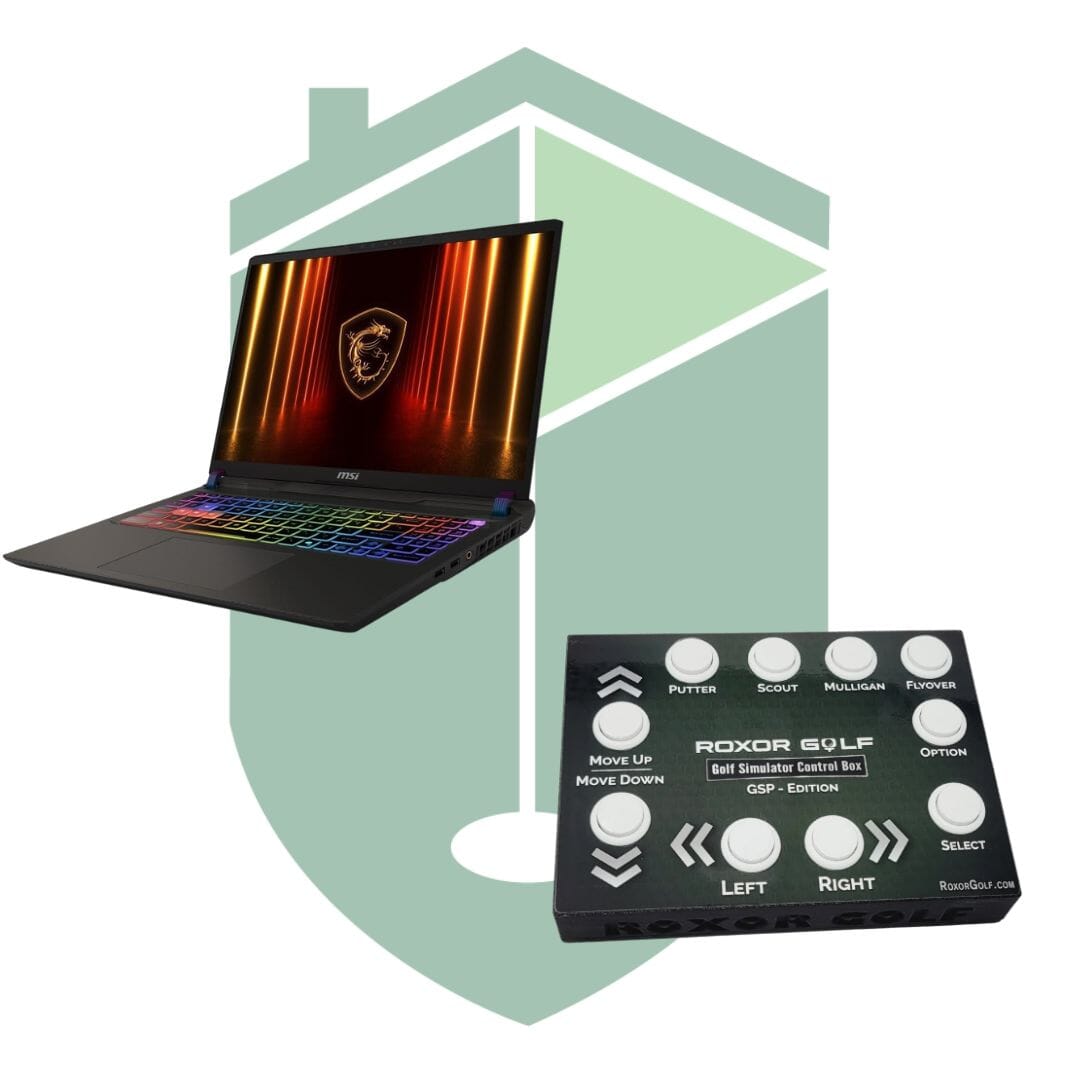Golf Simulator Tech Bundle with Gaming PC - SkyTrak Course Play
