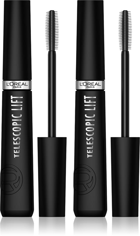 L'Oréal Paris Telescopic Lift Mascara for voluminøse vipper 2× 9,9 ml