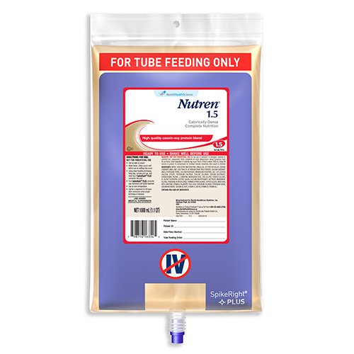 Nutren 1.5 Tube Feeding Formula, 1000 mL UltraPack Bag, 1 Each