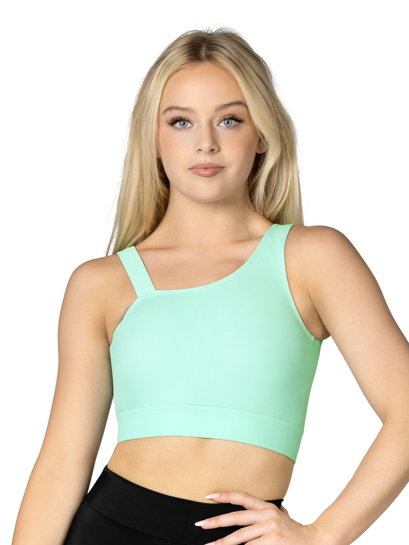 Theatricals Womens Asymmetrical Crop Top Eggplant XXL TH5605