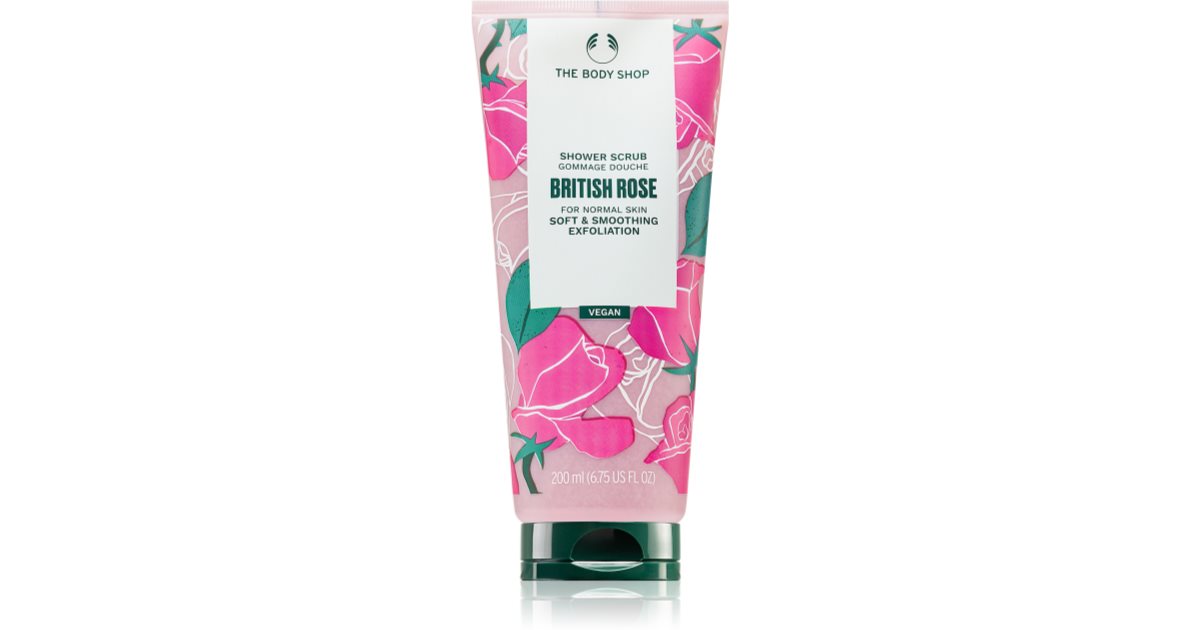 The body shop Gommage douche British Rose - Gommage douche Douche lissante - 200ml