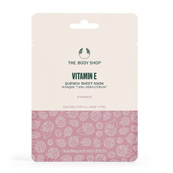 The body shop Masque peeling hydratant pour tous types de peau à la vitamine E (Quench) 18 ml