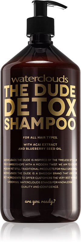 Waterclouds The Dude Detox Day avgiftande schampo 1000 ml