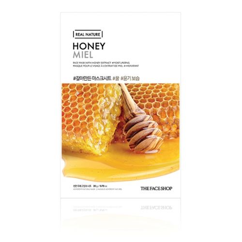 THE FACE SHOP - Real Nature Face Mask - Honey - 1pc