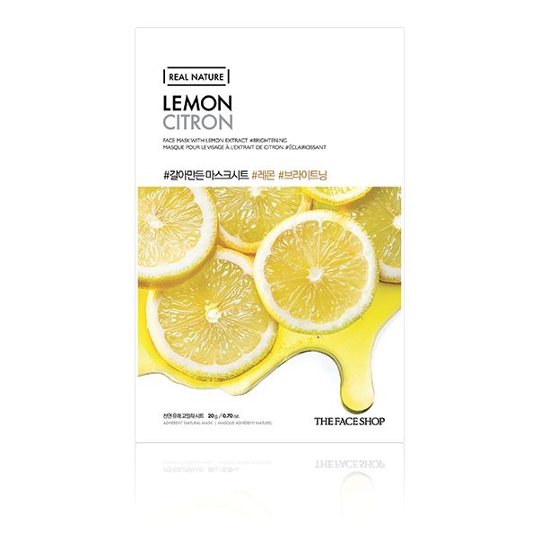 THE FACE SHOP - Real Nature Face Mask - Lemon - 1pc