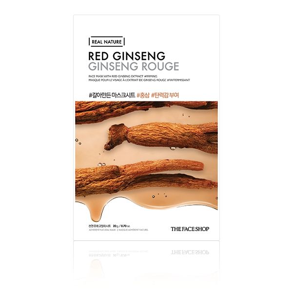 THE FACE SHOP - Real Nature Face Mask - Red Ginseng - 1pc