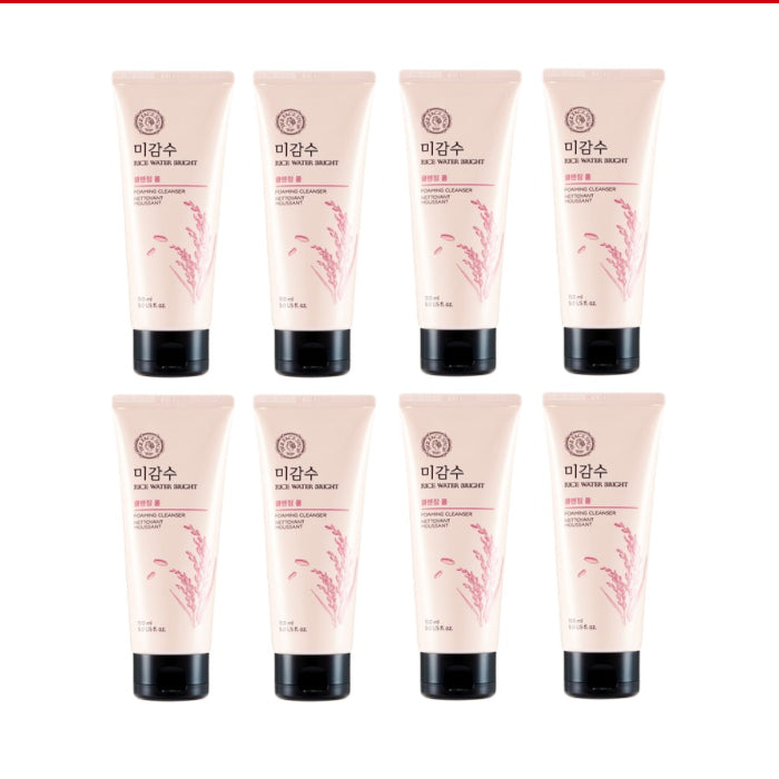 THE FACE SHOP Rice Water Bright Foaming Cleanser - 150ml (8ea) Set