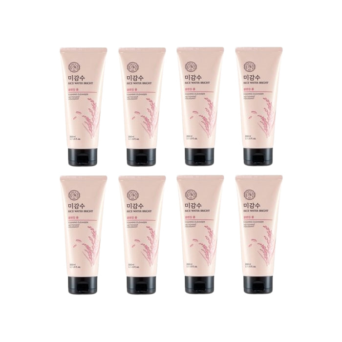THE FACE SHOP Rice Water Bright Foaming Cleanser - 300ml (8ea) Set