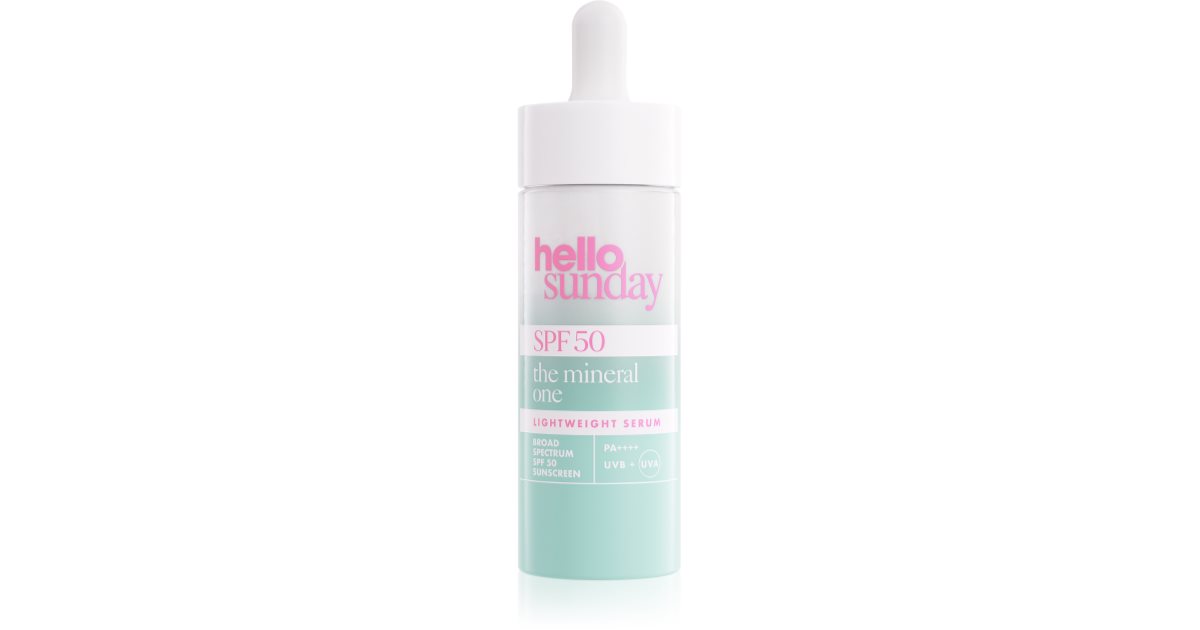 hello sunday Mineral One Lightweight Letvægtsserum SPF 50 30 ml