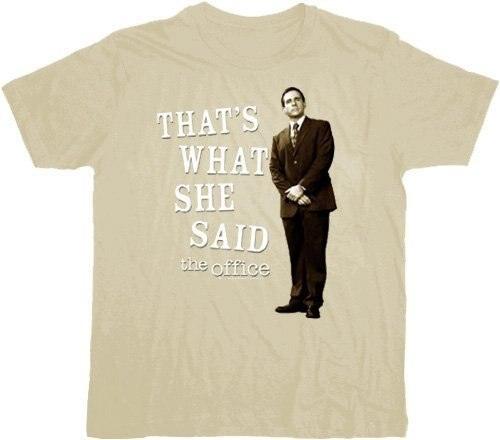 The Office That's What She Said Beige T-Shirt - 2X