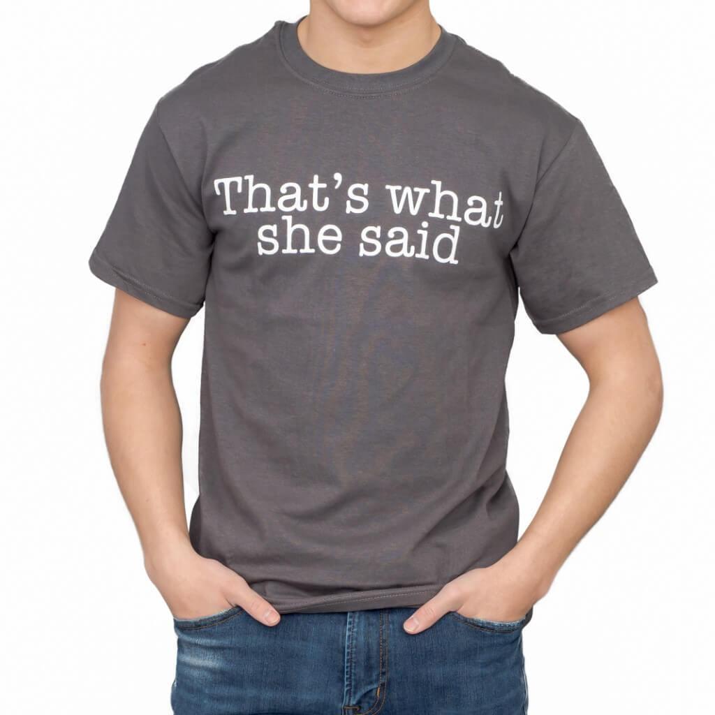 The Office That's What She Said Text T-shirt - S