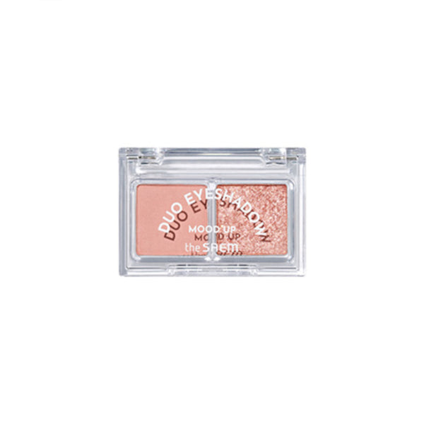 The Saem - Mood Up Duo Eyeshadow - 1.4g - CR01 Sugar Coral