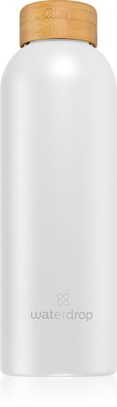 Waterdrop Sticla de apa din otel inoxidabil Thermo Steel, culoare Alb Mat 600 ml