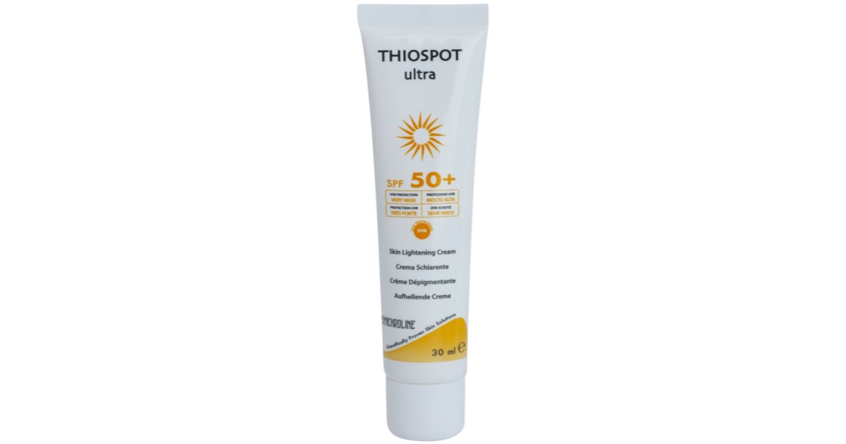 Synchroline Tiospot Ultra Crema iluminatoare pentru ten hiperpigmentat SPF 50+ 30 ml