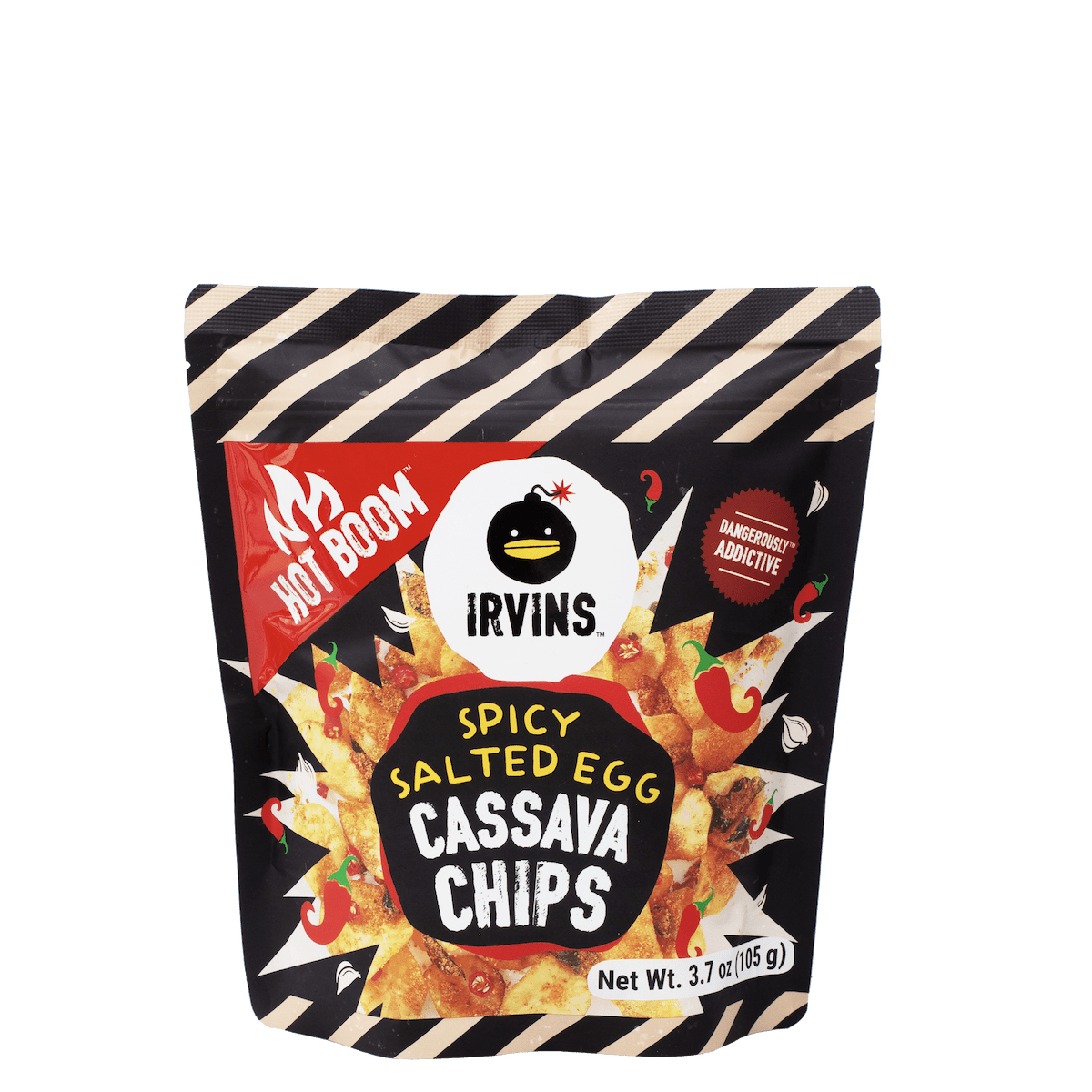 IRVINS Hot Boom Salted Egg Cassava Chips (105g)