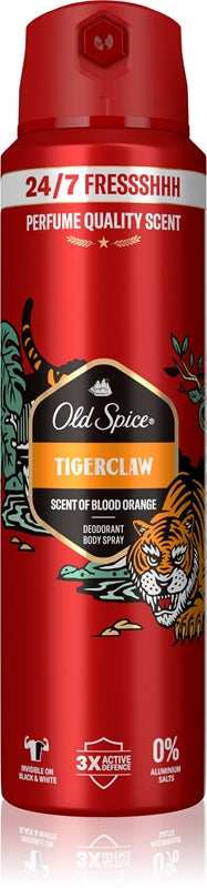 Old Spice Tigerclaw Deodorant och Body Spray för Män 200ml